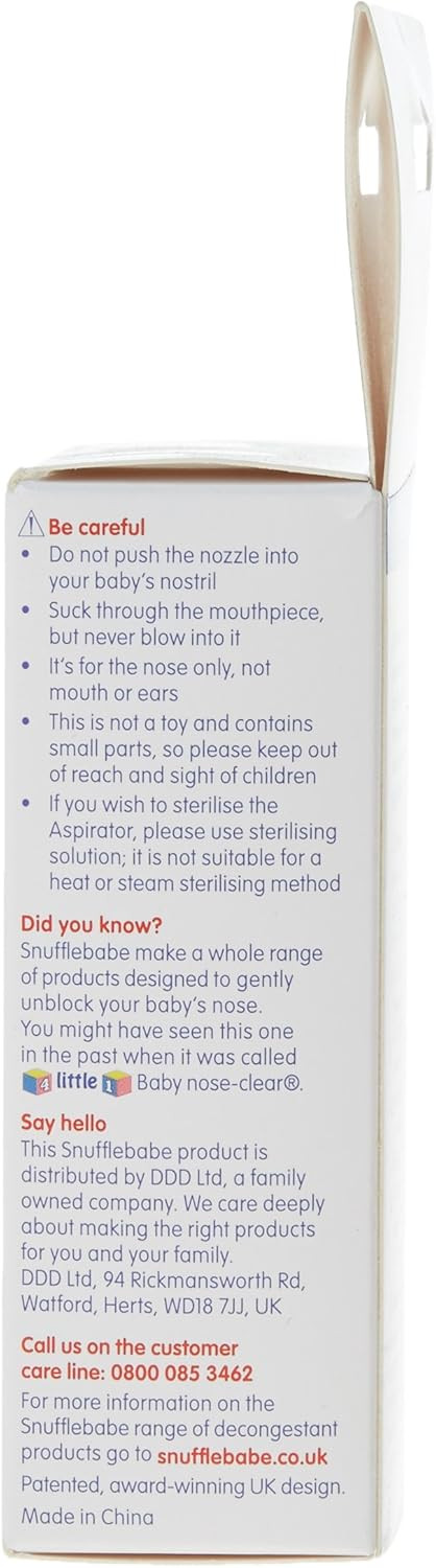 Snufflebabe Nasal Aspirator pack
