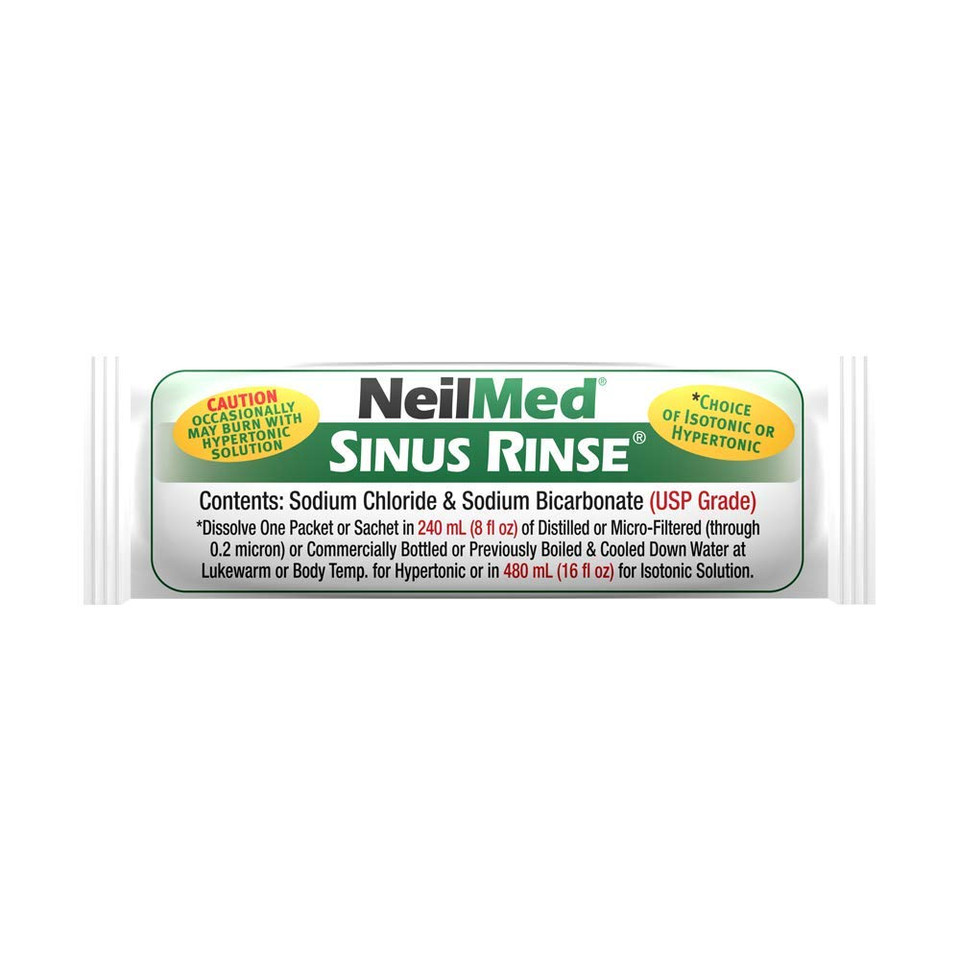 NeilMed's Sinus Rinse Extra Strength Pre-Mixed Hypertonic Packets, 70 Count (Pack of 1)
