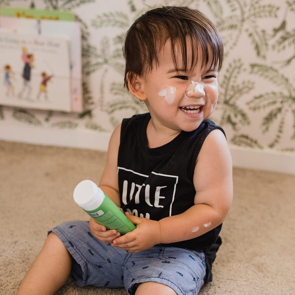 MooGoo Baby Soothing Moisturiser Nut Oil Free - Gentle & Hypoallergenic with 10% MSM for Sensitive, Irritated & Delicate Skin, Paediatrician Approved, for All Ages, 120g / 4.2 oz