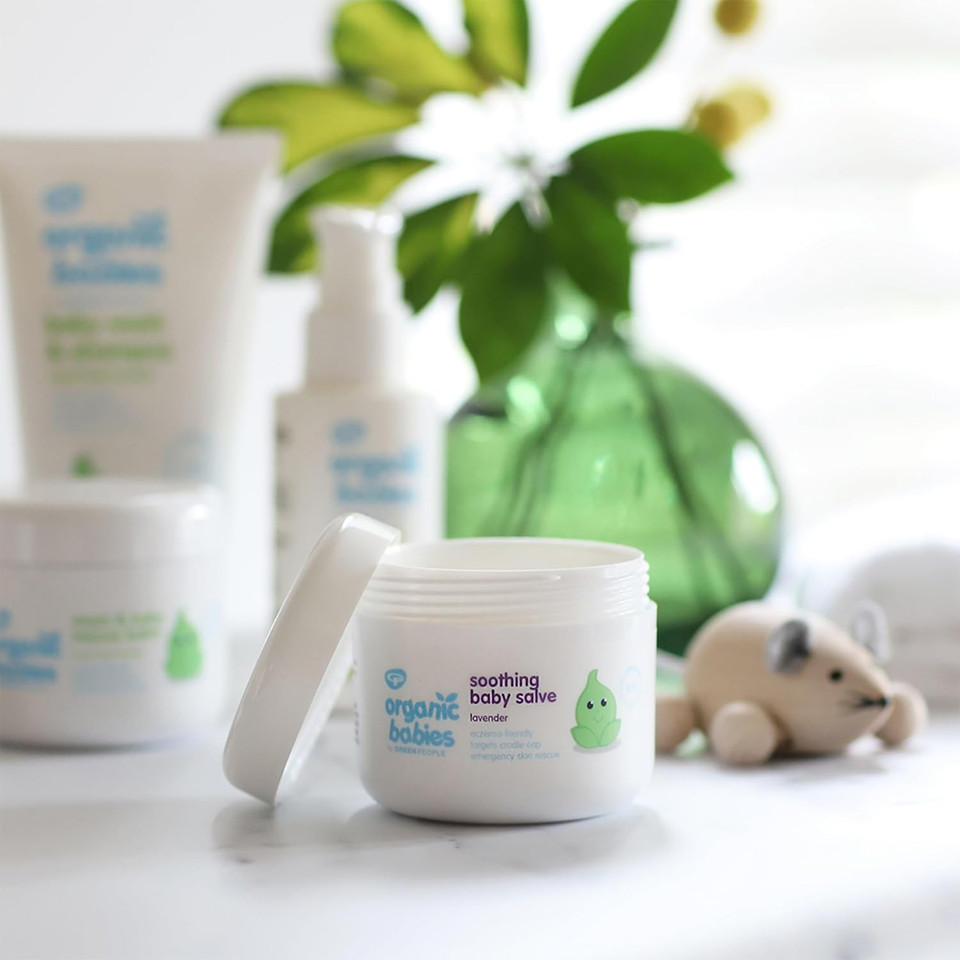 Green People Organic Babies Soothing Baby Salve - Natural & Organic Lavender - Eczema-Friendly - Paraben Free, 100ml