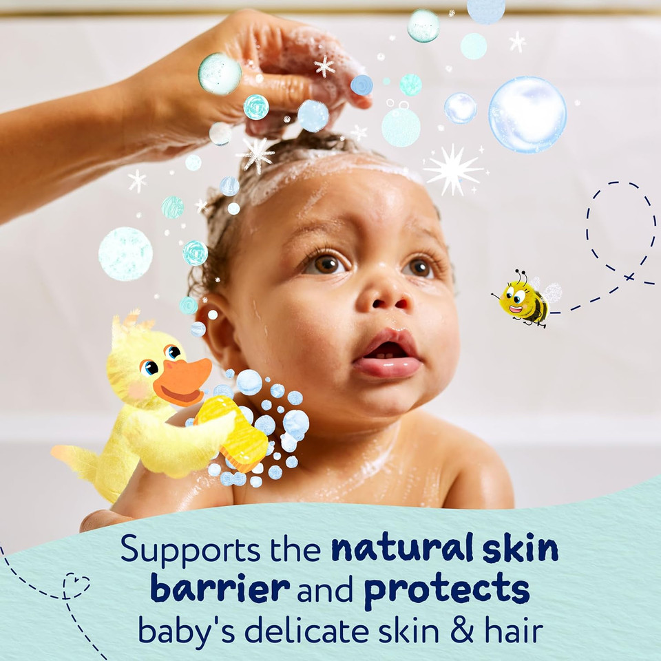 Childs Farm Baby Shampoo & Body Wash, Baby Soft Scent, Tear-free | Gently Cleanses & Soothes | Suitable for Newborns with Dry, Sensitive Skin, 250ml