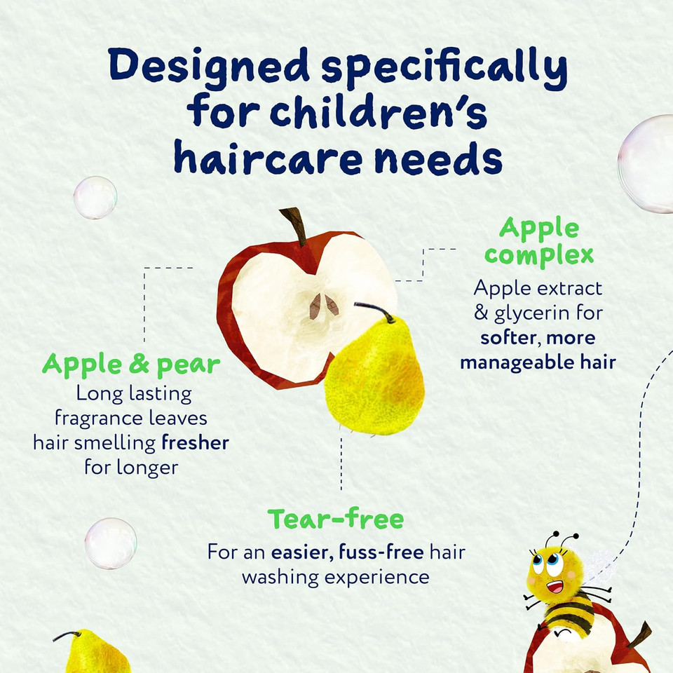 Childs Farm 2 in 1 Hair Shampoo and Conditioner, Gentle Tear Free, Apple and Pear Fragrance, Children, Kids, Baby, 250ml Childs Farm 2 in 1 Hair Shampoo and Conditioner, Gentle Tear Free, Apple and Pear Fragrance, Children, Kids, Baby, 250ml