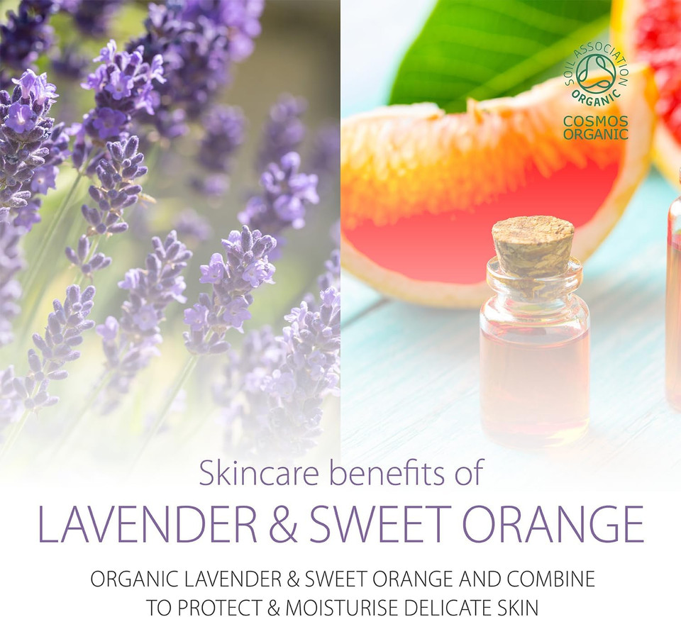 Pittapatta Organic Baby Bubble Bath Body Wash, by Simply Gentle - Moisturising Body Wash with Cleansing Agents - Baby-Safe with Lavender, Organic Aloe Vera & Sweet Orange - 250ml