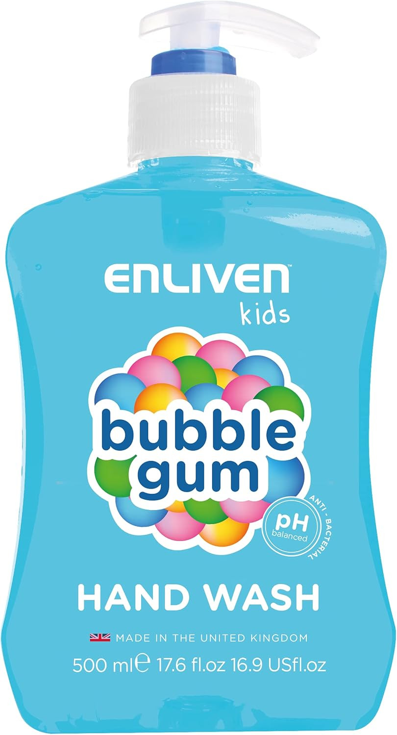 Enliven Kids Bubblegum Hand Wash 500 ml, Blue