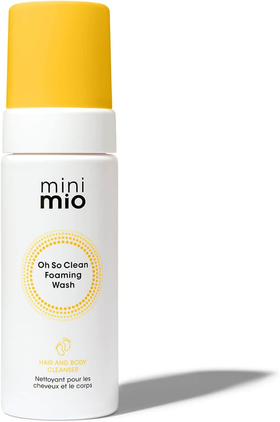 Mama Mio Mini Mio Oh So Clean Foaming Hair and Body Wash 150ml | Suitable for Newborns and Sensitive skin, Vegan, Cruelty-free, Dermatologically tested, Paediatrician approved
