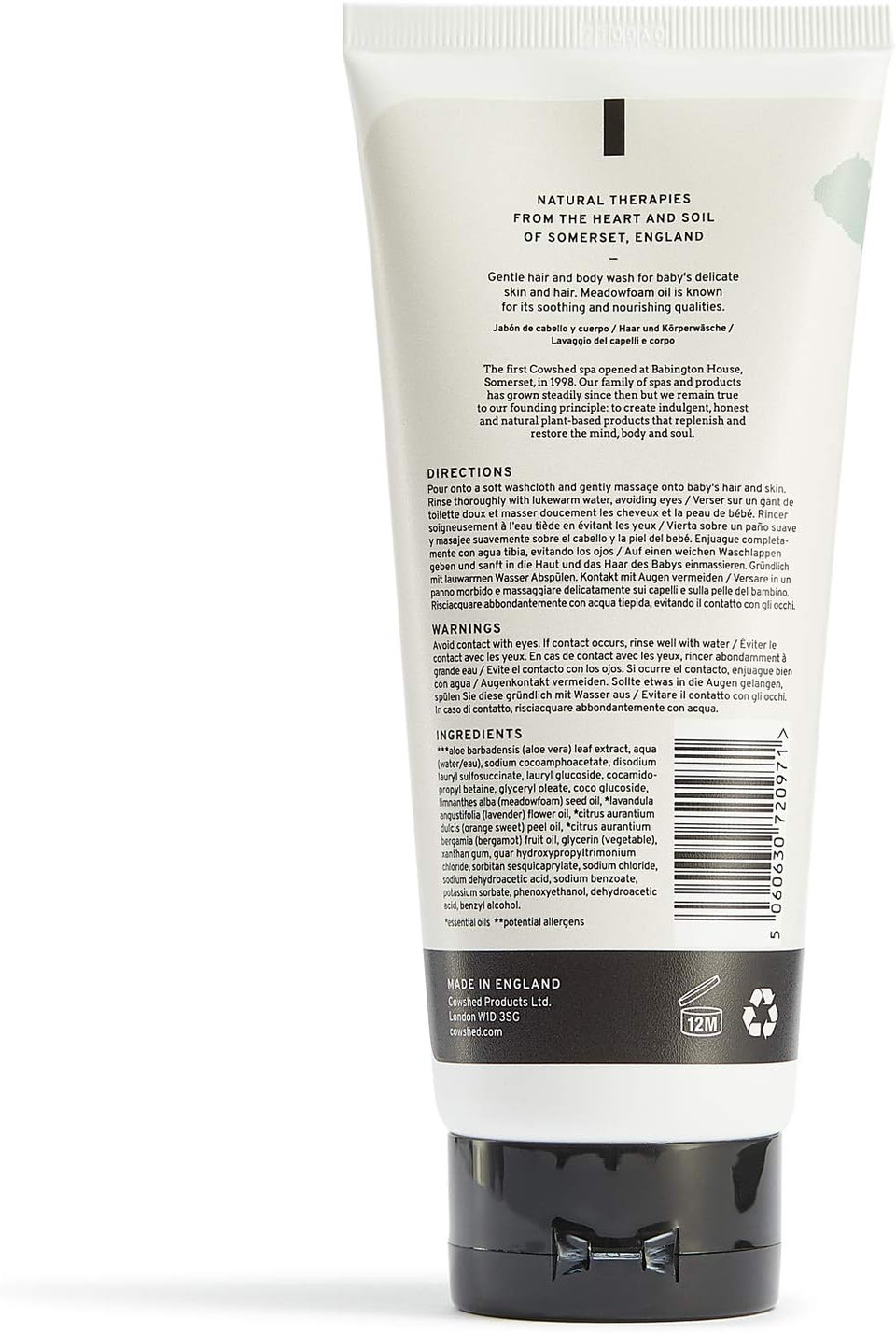 Cowshed Baby Lavender Frothy Hand & Body Wash, 200 ml