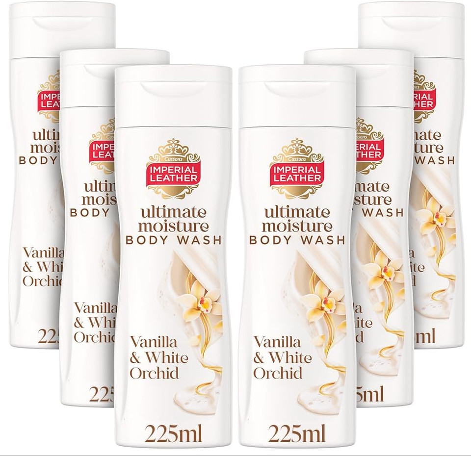 Imperial Leather Ultimate Moisture Cherry Blossom & Almond Oil Body Wash, Ultra Rich Lather & Soothing Fragrance, Suitable for Sensitive Skin, Vegan & Cruelty Free (225ml), Multipack 6 x 225ml Imperial Leather Ultimate Moisture Cherry Blossom & Almond Oil Body Wash, Ultra Rich Lather & Soothing Fragrance, Suitable for Sensitive Skin, Vegan & Cruelty Free (225ml), Multipack 6 x 225ml
