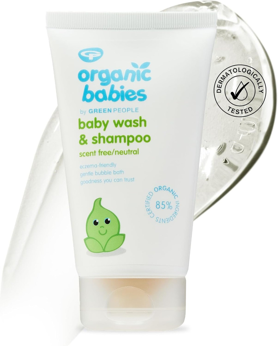 Green People Organic Babies Lavender Baby Wash & Shampoo - Natural & Organic - SLS & Paraben Free - Vegan, 150ml