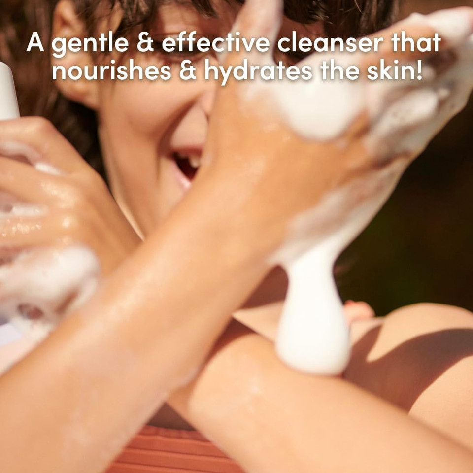 Evereden Multi-Vitamin Kids Body Wash (251ml, Cool Peach): Gentle Kids Body Wash Sensitive Skin Nourishment & Hydration Formula | Clean Non-Toxic Body Wash for Kids