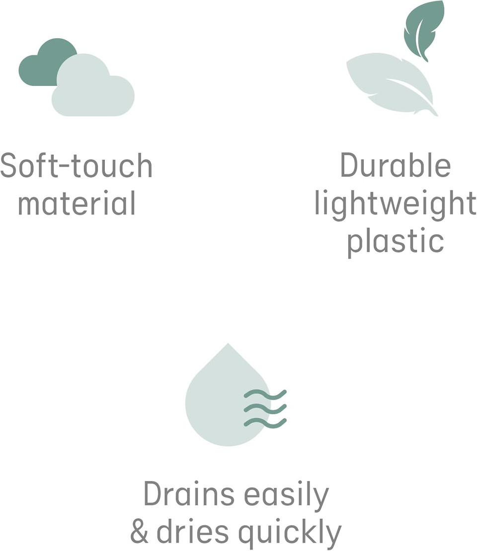 Angelcare Baby Bath Support (Grey) | Ideal for Babies Less Than 6 Months Old