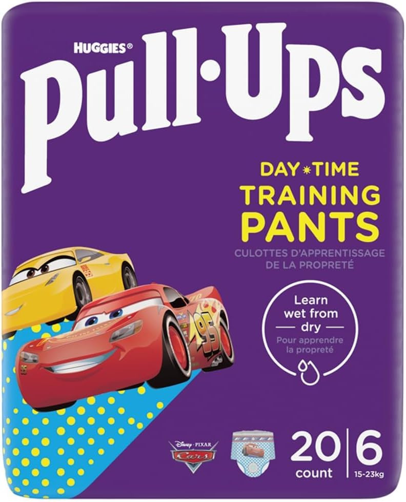 Huggies Pull-Ups Unisex Day Time Training Nappy Pants, Size 6, 20 Pants