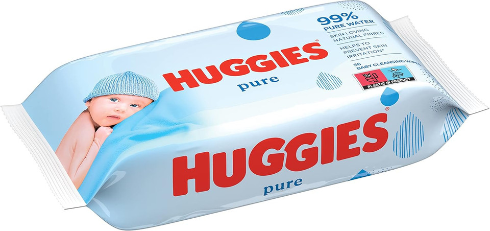 Huggies Pure Baby Wipes - 18 Pack (56 Wipes Per Pack, 1008 Wipes Total)