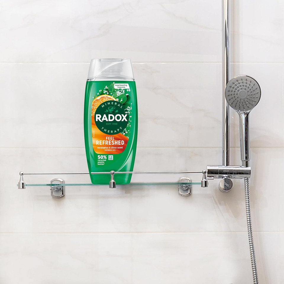 Radox Mineral Therapy Feel Refreshed Shower Gel Body Wash with a eucalyptus & citrus oil fragrance for a refreshing experience 225 ml