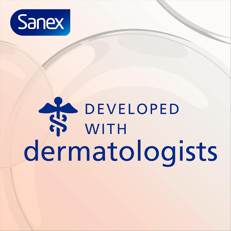 Sanex Expert Skin Health Soothing Bath Soak 570ml - bath soak men and women - bath foam - advanced prebiotic formula - comforts sensitive skin - supports good skin bacteria - dermatologically tested