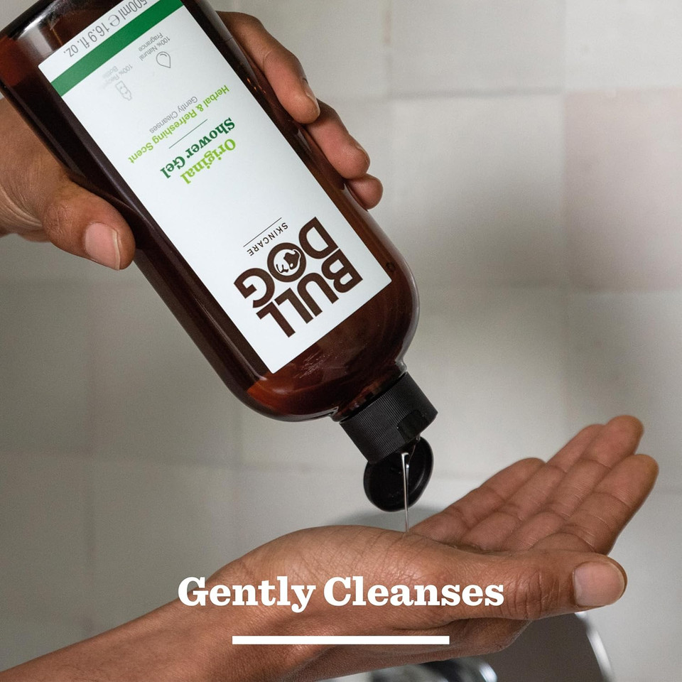 BULLDOG SKINCARE - Ginger and Patchouli Shower Gel | Zesty and Energising Scent | 500 ml