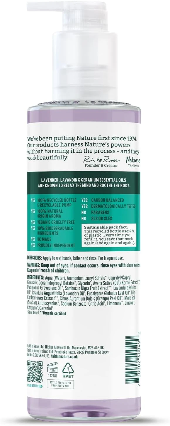 Faith In Nature Natural Dragon Fruit Liquid Hand Wash, Rejuvenating, Vegan and Cruelty Free, No SLS or Parabens, 400 ml