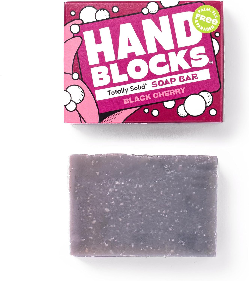 Hand Blocks: Black Cherry - Cold Processed Natural Soap Bars - Plastic, Palm, SLS, SLES & Paraben Free
