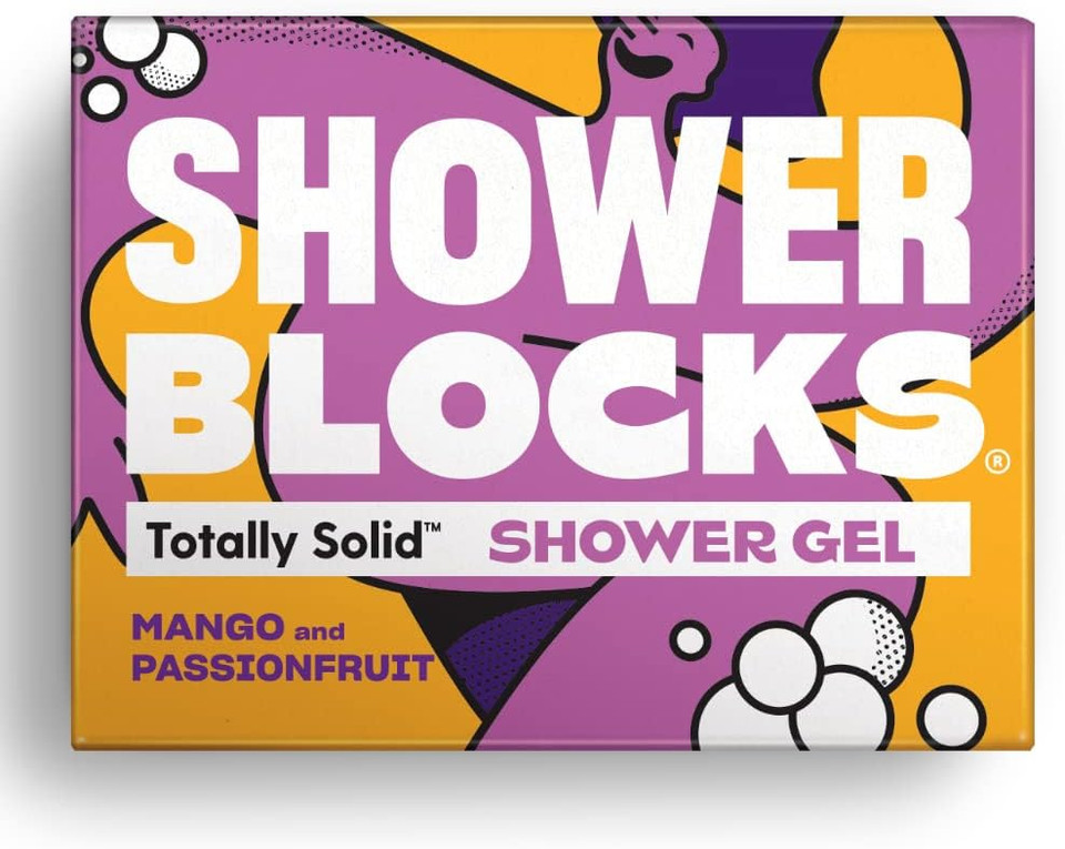 Shower Blocks - Mango & Passionfruit Solid Shower Gel, 100 g