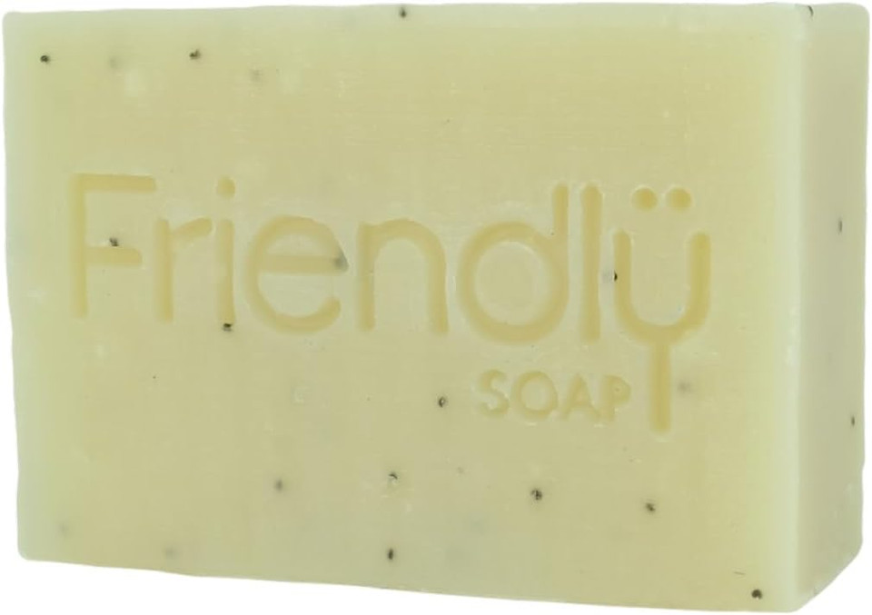 Friendly Soap - Tranquil Lavender Soap (95g), Plant-Based, Cruelty-Free, Made By Hand, No Preservatives or Sulphates, Sustainable