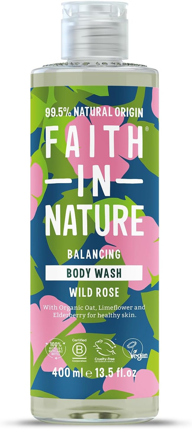 Faith In Nature Natural Dragon Fruit Body Wash, Rejuvenating Shower Gel, Vegan and Cruelty Free, No SLS or Parabens, 400 ml