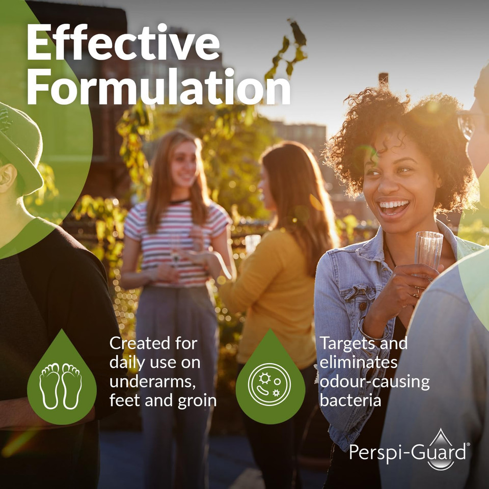 Perspi-Guard Antibacterial Body Wash w/Neroli Scent - Odour Control Bodywash - Shower Gel Contains Triclosan for Eliminating Unpleasant Odours  For Men and Women 200 ml