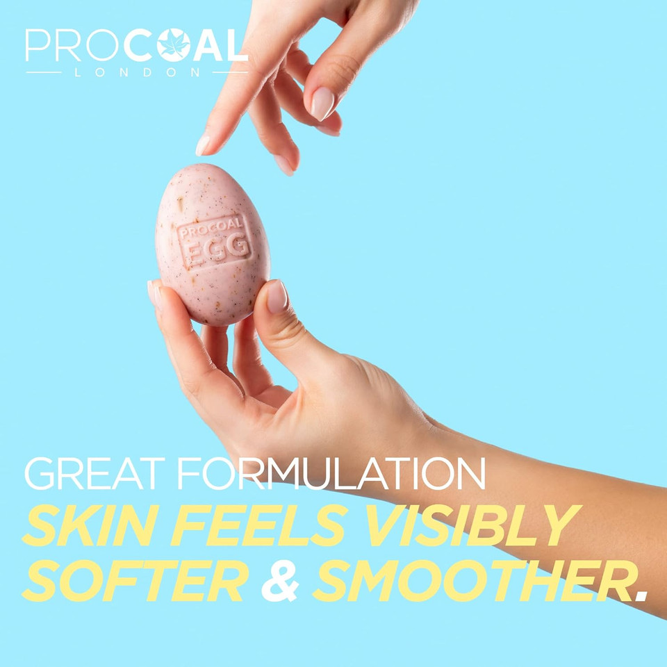 French Rose Exfoliating Natural Soap 100g by Procoal - Vegan Soap Bar For Soft, Refreshed And Decongested Skin, Glycerin Soap, Hand, Body, Shower & Cruelty-free