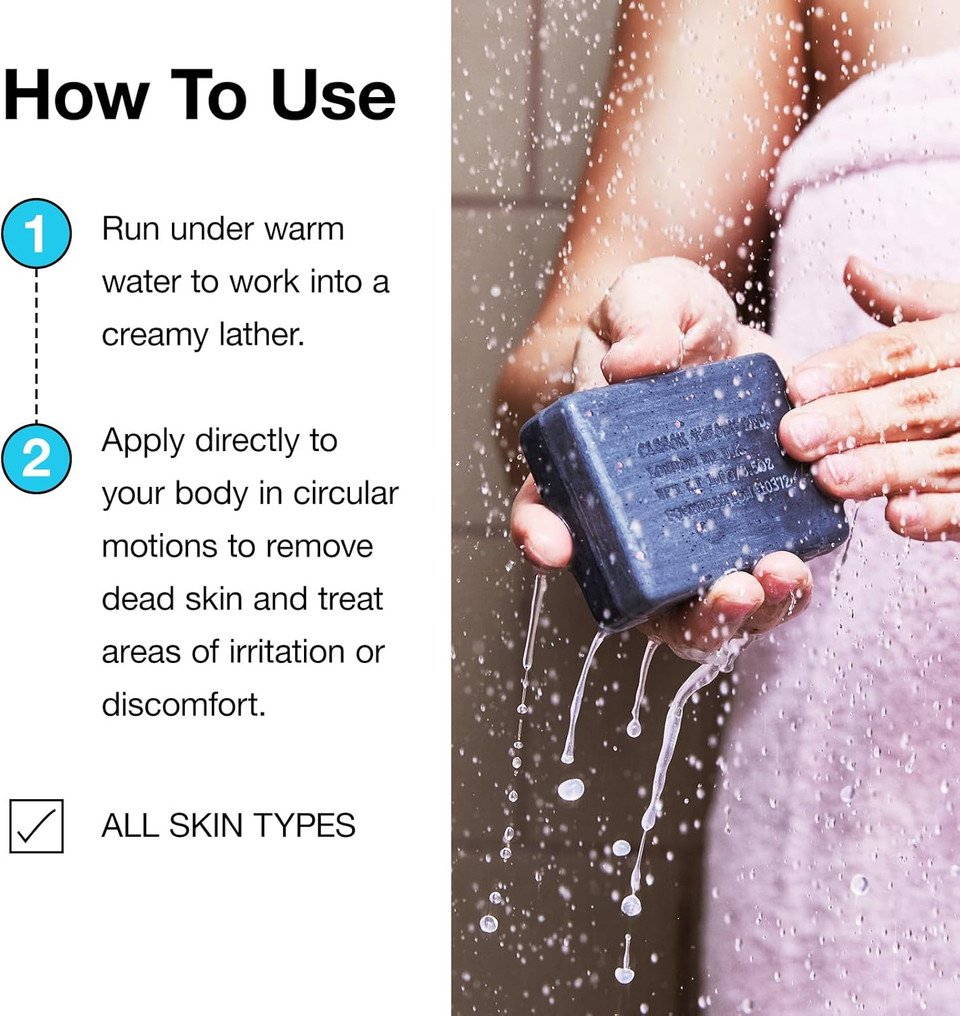 Carbon Theory Niacinamide Face Wash Bar - Pore Cleanser & Blackhead Remover - Facial Cleansing Bar with Citric Acid - Vegan Face Wash for Spot Prone Skin & Blemish Prone Skin - VaPOREize, 100g