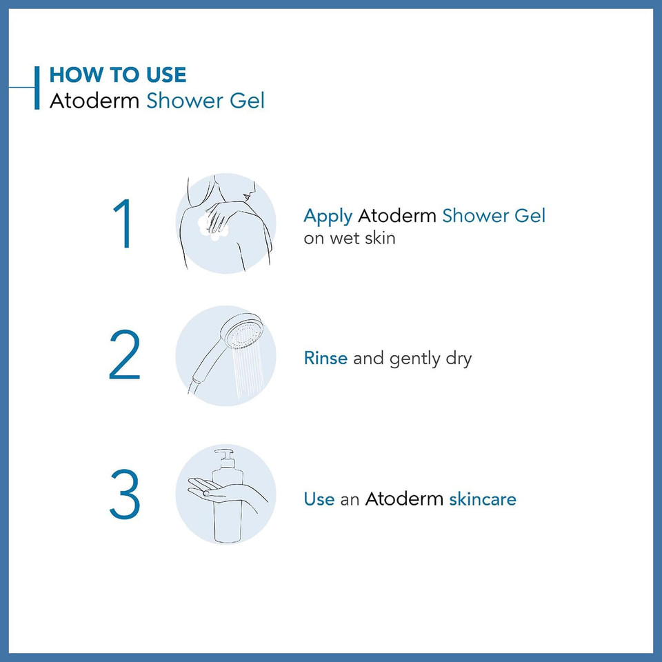 Bioderma ATODERM SHOWERGEL 200ML, (Pack of 1)