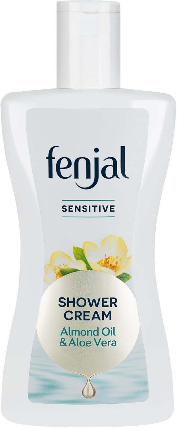 Fenjal Sensitive Body Shower Crème, Velvelty Smooth Skin, Aloe Vera, Cleanse & Condition, 200 ml (Pack of 2)