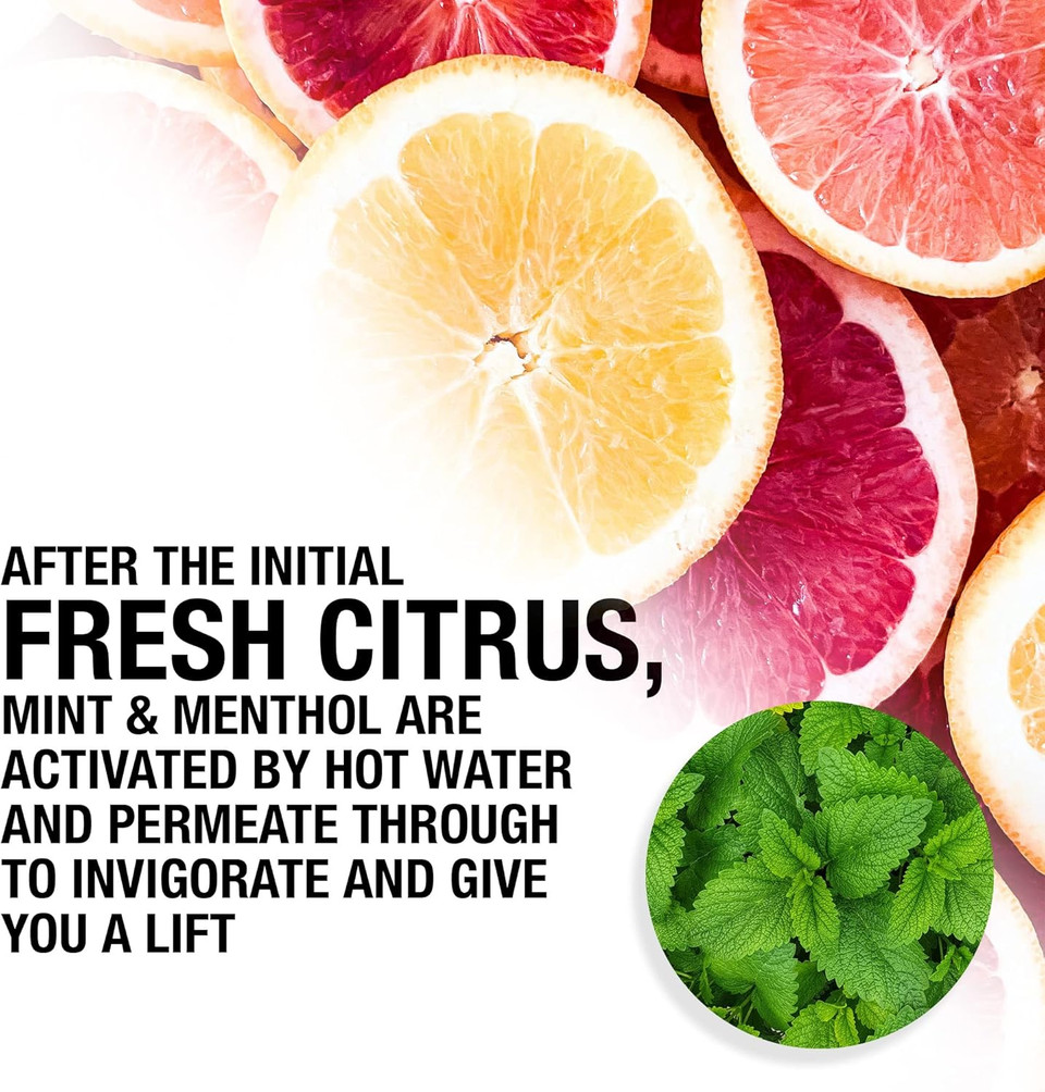 men-ü CITRUS & MINT FRAGRANCE mens shower gel 100ml, mint shower gel. High performance & longer lasting. Travel & Vegan mens body wash - 100ml