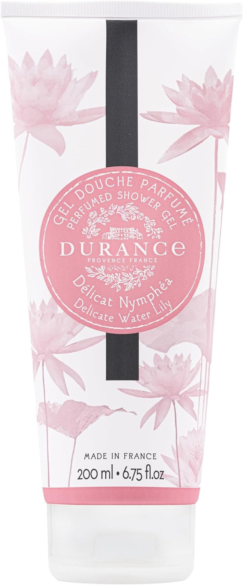 Durance Les Eternelles Natural Shower Gel For Women (200ml) Delicate Water Lily Fragrance - Women's Body Wash | Nourishes, Gently Cleanses, Hydrates & Softens Skin
