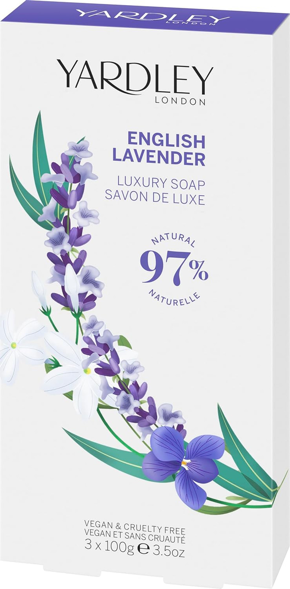 Yardley London English Lavender Luxury Soaps for her 3x100g