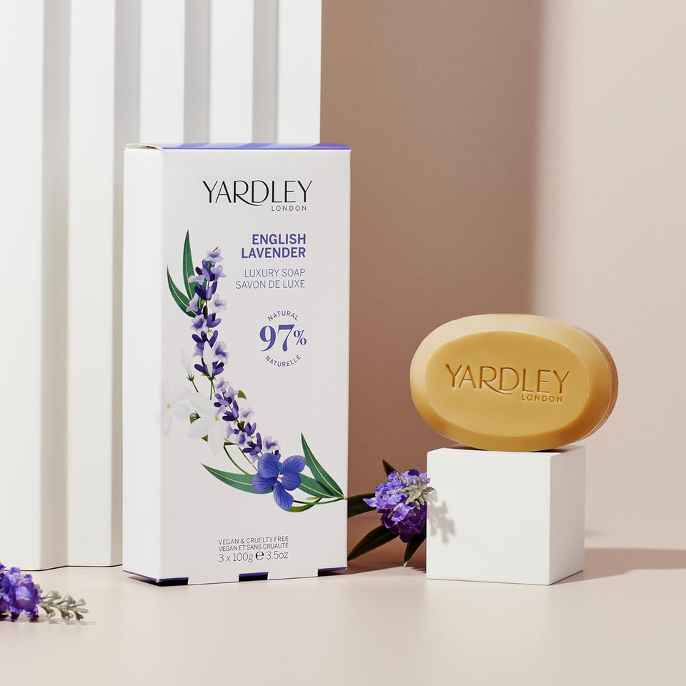 Yardley London English Lavender Luxury Soaps for her 3x100g