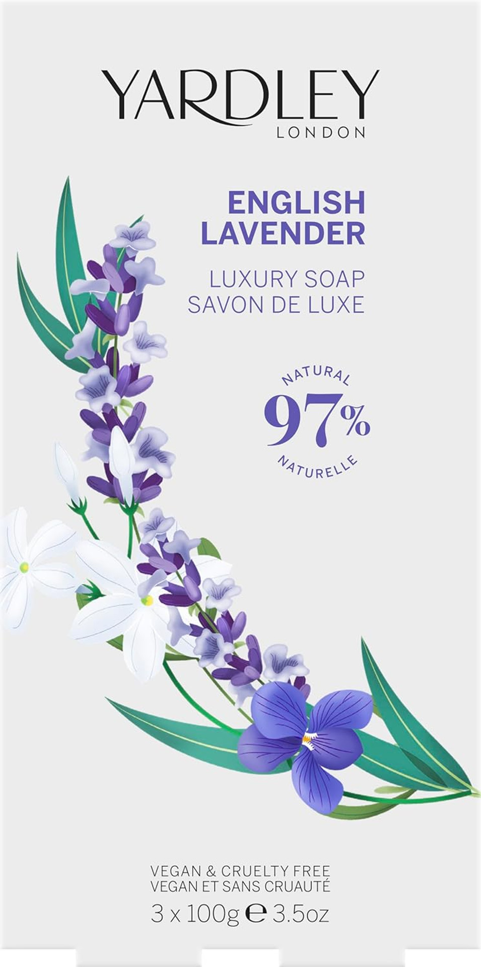 Yardley London English Lavender Luxury Soaps for her 3x100g