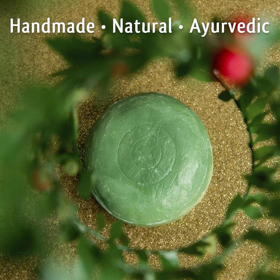 Holy Lama Natural Handmade Ayurvedic Vetivert Vegan Soap for Hand & Body - Rainforest