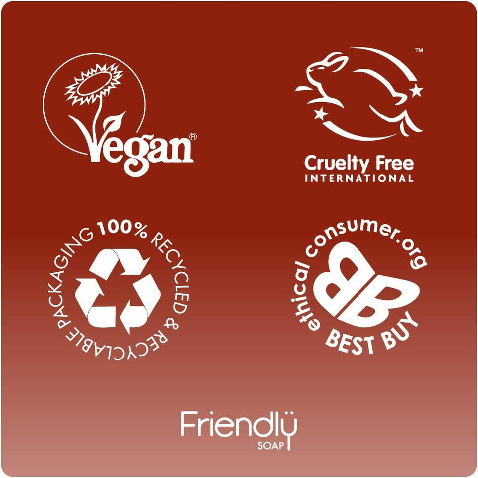 Friendly Soap Natural Handmade Patchouli and Sandalwood Soap (Case of 6)