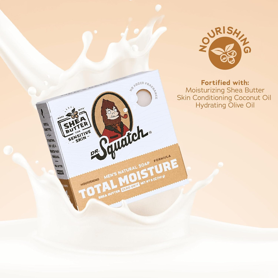 Dr. Squatch Men's Natural Bar Soap Made from Natural Oils - 3 Pack - Cold Process Soap with No Harsh Chemicals - Cool Fresh Aloe, Pine Tar, Rainforest Rapids (3 Pack)