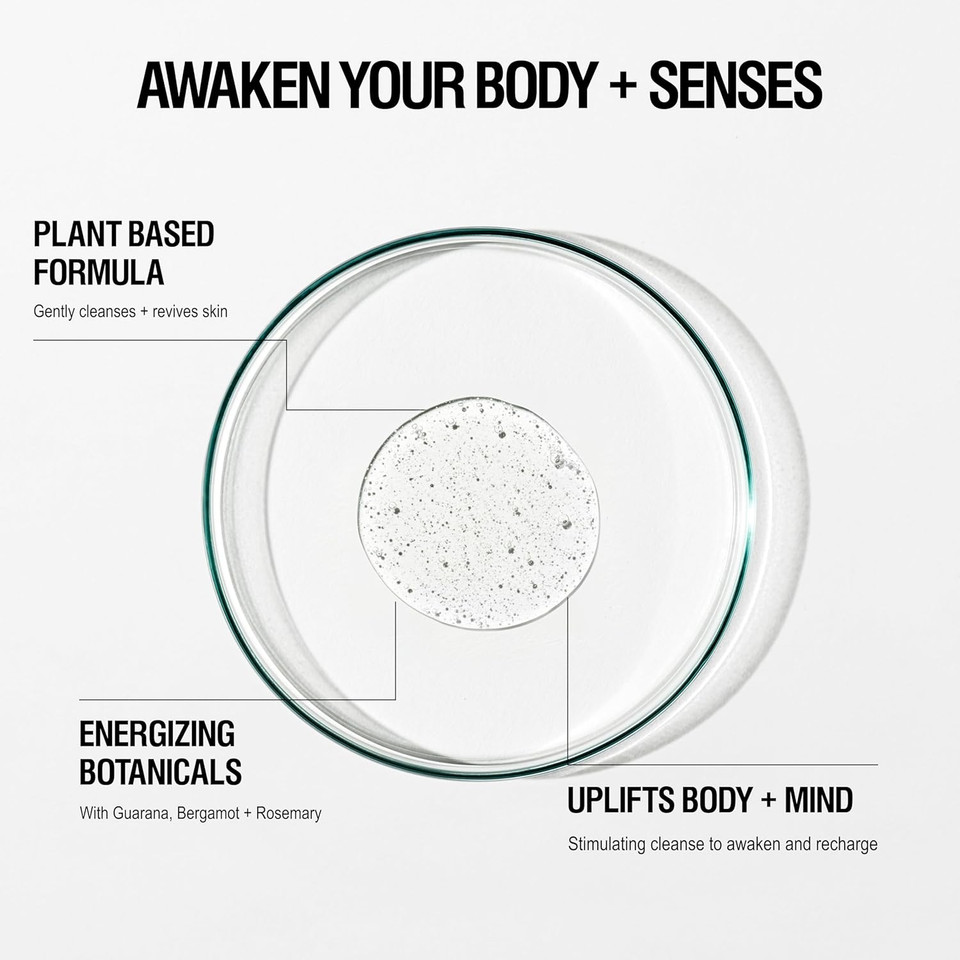 Grown Alchemist Energize Body Cleanser, Chamomile, Bergamot, Rose - Organic Body Wash, Sensitive Exfoliating, Moisturising - Natural Bathing Cleansers, Luxury Antioxidant Shower Gels