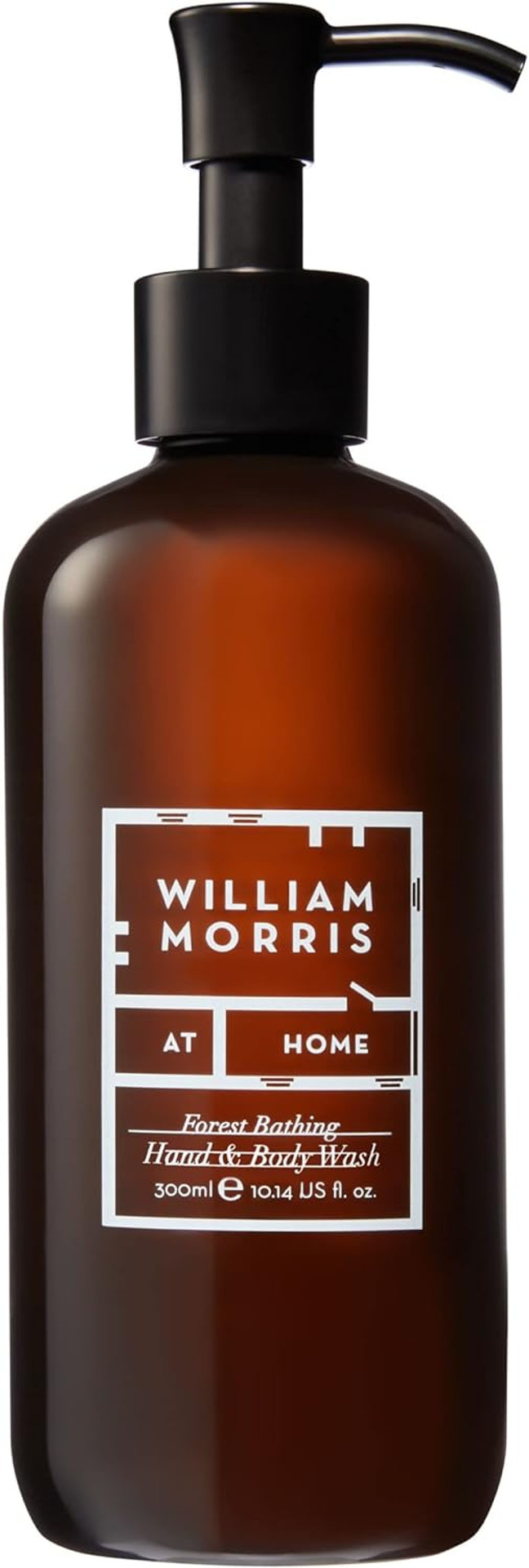 William Morris At Home Forest Bathing Hand & Body Wash | Gentle & Softening | Infused With Vitamins E | Cruelty Free & Vegan Friendly | 300ml