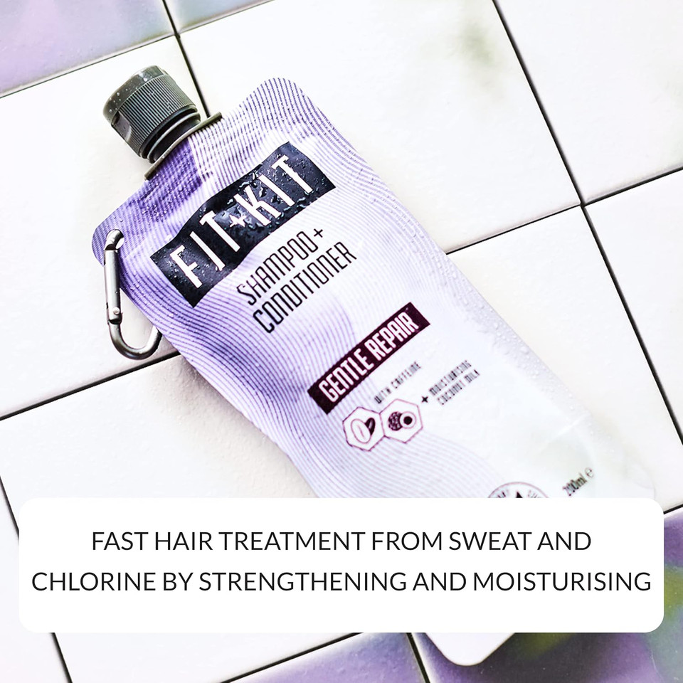 Fit Kit Power Shower Gel Gift Set for Men | Bath & Body Care Box for Father & Dad | Mens & Womens Muscle Recovery Wash & Hair Growth Shampoo | Toiletries Gifts for Him, Her, Grandad or Stepdad