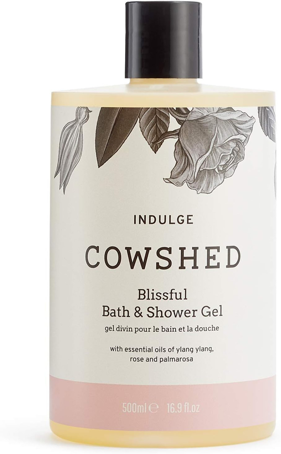 Cowshed Indulge Blissful Bath & Shower Gel - 500 ml - Vegan Body Wash for Women | Parabens Free Spa Ladies Shower Gels | Moisturising Bath Gel for Women - Hydrating Natural Body Wash