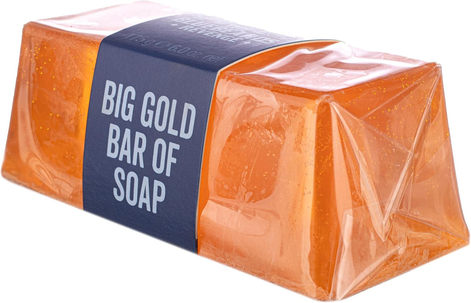 The Bluebeards Revenge Cuban Gold Mens Soap Bar, Mens Moisturising Soap Bar For Sensitive Skin, Musk, Amber and Patchouli Scent 175g