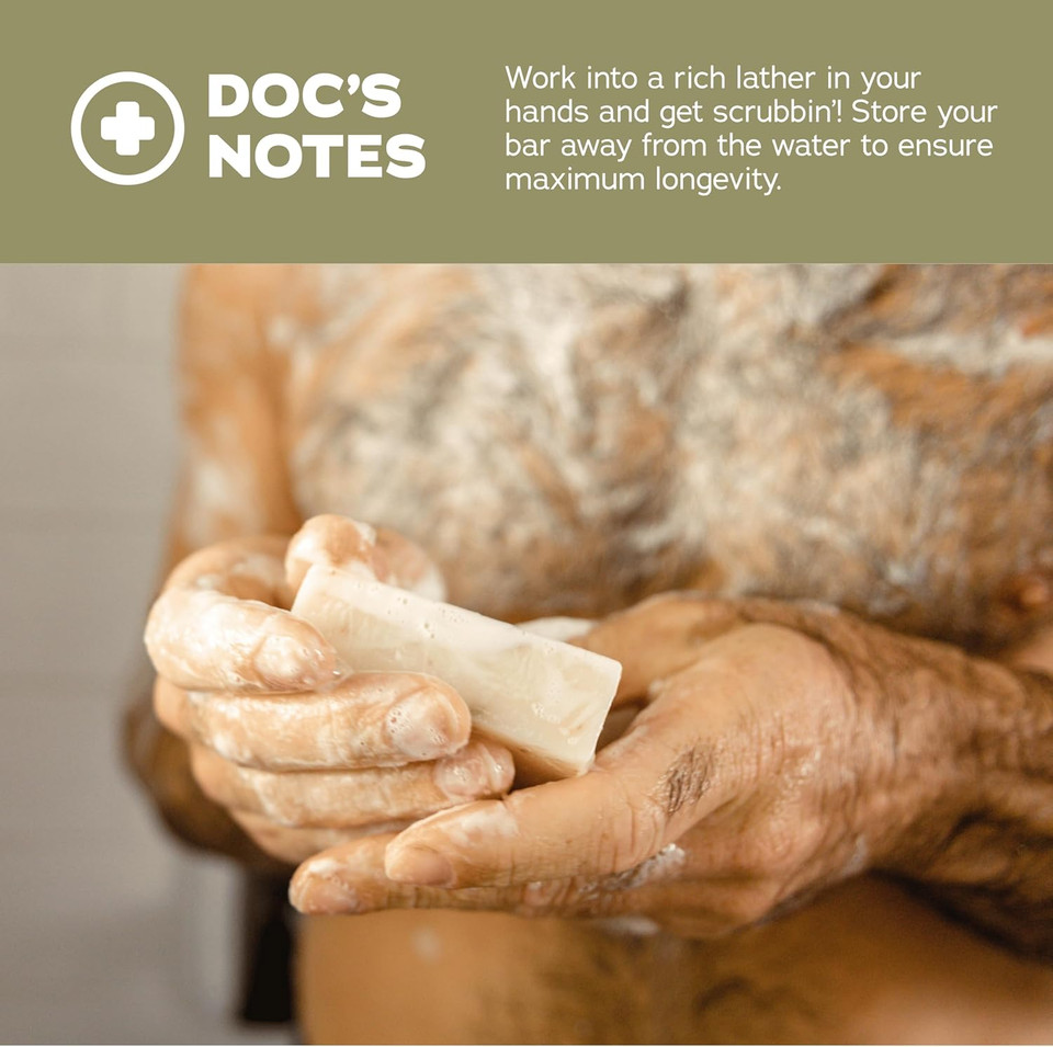 Dr. Squatch Men's Natural Bar Soap Made from Natural Oils - 3 Pack - Cold Process Soap with No Harsh Chemicals - Birchwood Breeze, Summer Citrus, Wood Barrel Bourbon (3 Pack)