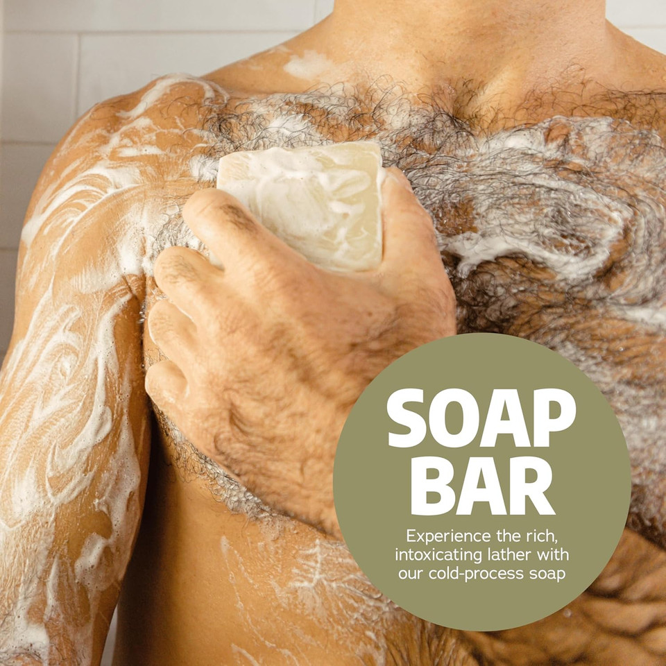 Dr. Squatch Men's Natural Bar Soap Made from Natural Oils - 3 Pack - Cold Process Soap with No Harsh Chemicals - Birchwood Breeze, Summer Citrus, Wood Barrel Bourbon (3 Pack)