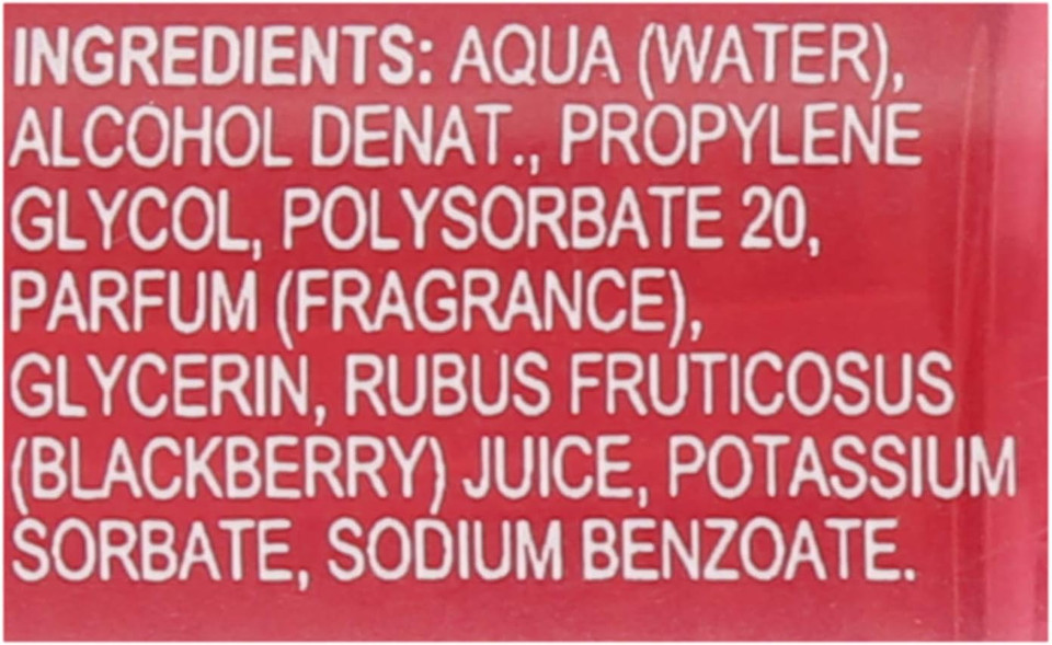 I Love Raspberry & Blackberry Body Spritzer, Formulated With Natural Fruit Extracts to Keep You Cool & Fragranced, TravelSize Essential Providing OnTheGo Refreshment, VeganFriendly 100ml