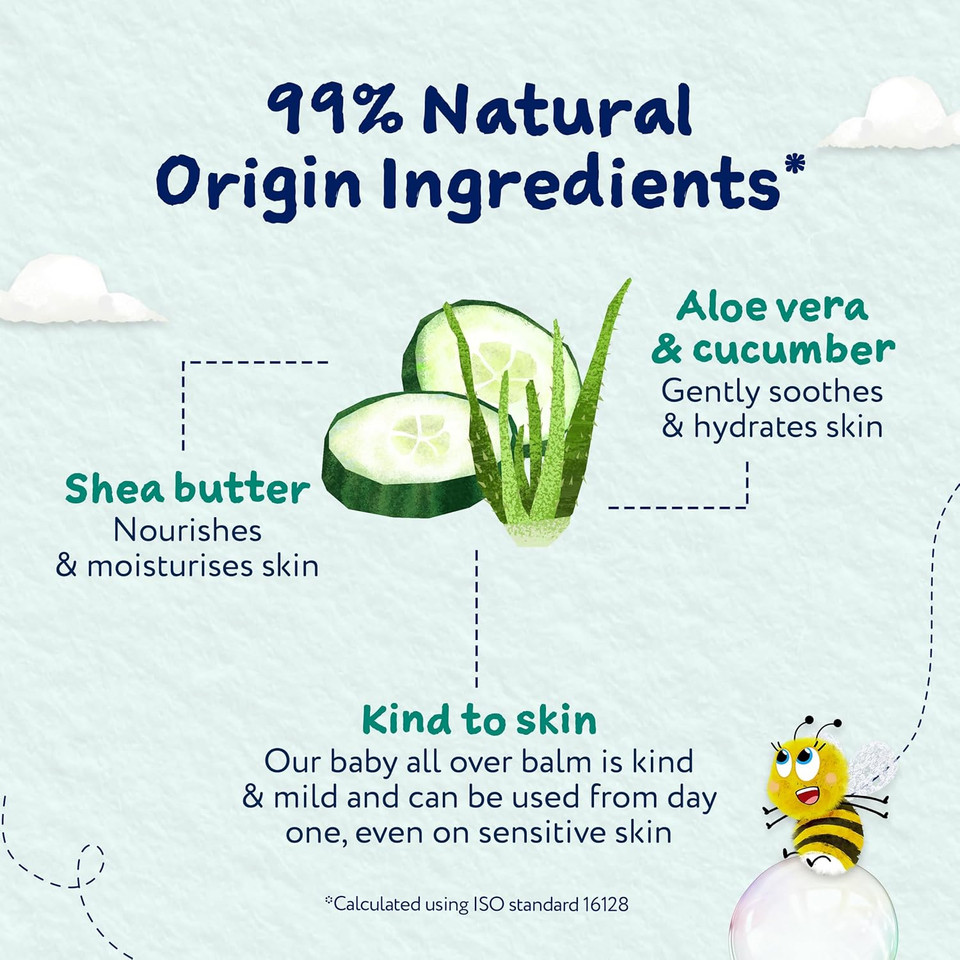 Childs Farm Baby All Over Balm, Fragrance Free | Soothing, Moisturising & Hydrating | Suitable for Newborns with Dry, Sensitive & Skin, 50ml