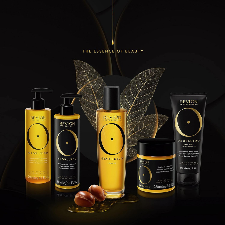 REVLON PROFESSIONAL OROFLUIDO RADIANCE ARGAN CONDITIONER, Smoothing Hair Conditioner With Argan Oil  240 ml