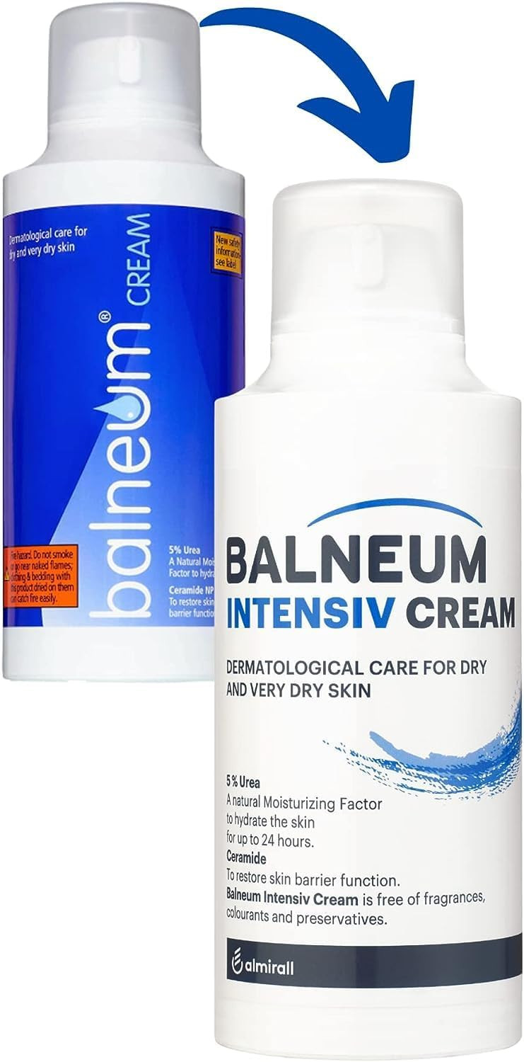 Balneum Intensiv Cream - Daily Moisturising Body Cream for Very Dry Skin and Dry Skin Conditions, Fragrance-Free & Preservative-Free Moisturiser, Intensive Hydration, 50g