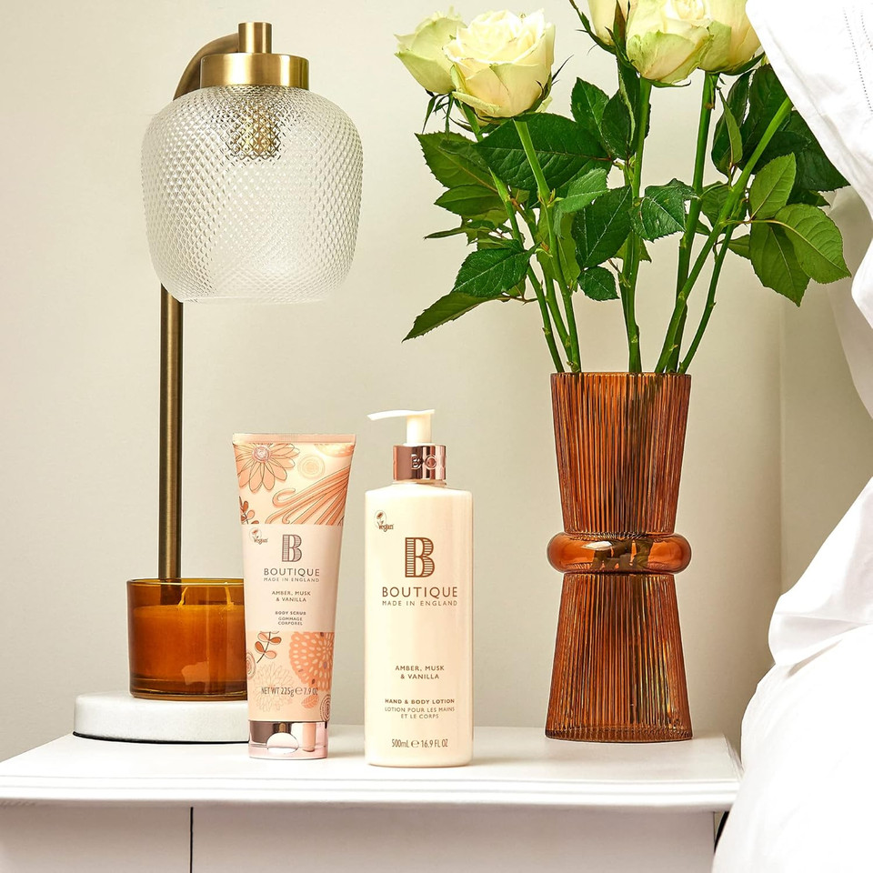 Boutique Mandarin, Basil & Grapefruit Fragrance Hand & Body Lotion 500ml  Vegan Body Moisturiser with Essential Oils, Made in England  Lightly Scented Refreshing Hand & Body Care