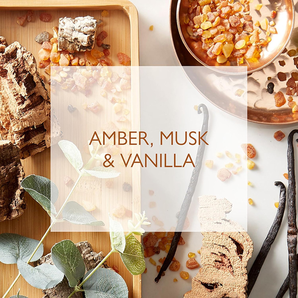 Boutique Amber, Musk & Vanilla Fragrance Hand & Body Lotion 500ml  Vegan Body Moisturiser with Essential Oils, Made in England  Lightly Scented Refreshing Hand & Body Care